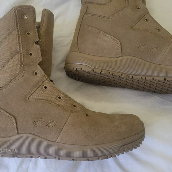 Mens Volcom Stone Force Leather Combat Boots New Without Laces Leather Size 15 main image 6